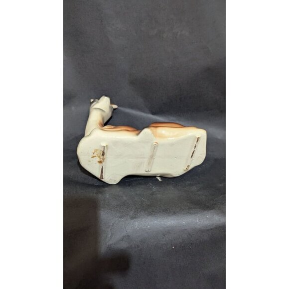 Vintage Ceramic Deer Planter Pot Decor Christmas holiday utensil trinket candle - Picture 8 of 12